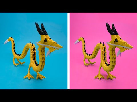 #shorts 3D origami Chinese Dragon