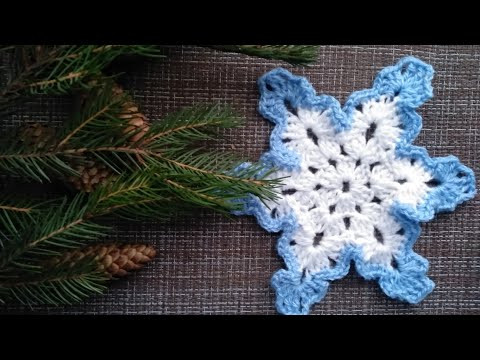 How to Crochet motif Snowflake Crochet - for Beginners CROCHET