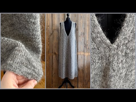 4. Сарафан с V-образным вырезом спицами сверху. 4 часть. 4. Сарафан с V-образным вырезом спицами сверху. 4 часть.