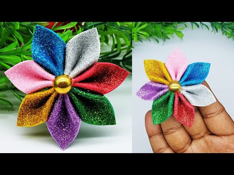 Amazing Wall Decoration Ideas | Valentine's Day Room Decor With Glitter Flower | Eva Foam Crafts Amazing Wall Decoration Ideas | Valentine's Day Room Decor With Glitter Flower | Eva Foam Crafts