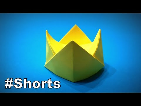 How to Make a Paper Crown | Origami Crown | Easy Origami ART #shorts