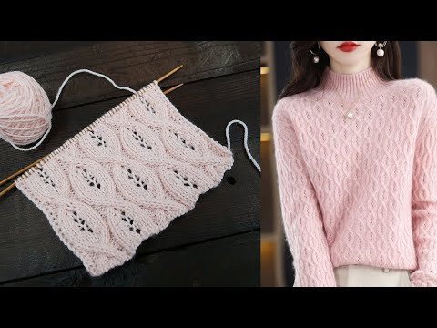 Коса «восьмёрка» с ажуром спицами Коса «восьмёрка» с ажуром спицами