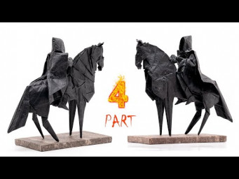 Origami Nazgul tutorial (Jason Ku) part 4 折り紙 ナズグル  Lord of the Rings