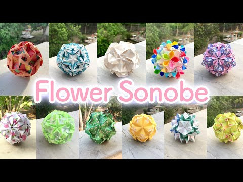 (1hr) Flower Sonobe - Unit Origami Medley - PrwOrigami