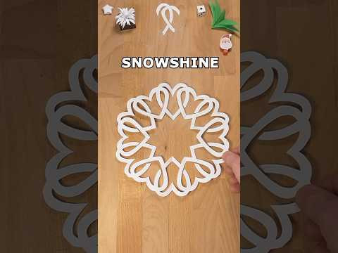 EASY AND FAST WAY TO MAKE SNOWSHINE SNOWFLAKE OUT OF PAPER ❄ INCLART #paper EASY AND FAST WAY TO MAKE SNOWSHINE SNOWFLAKE OUT OF PAPER ❄ INCLART #paper