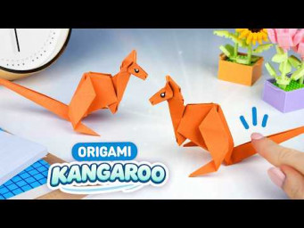 Оригами Кенгуру из бумаги | Origami Paper Kangaroo