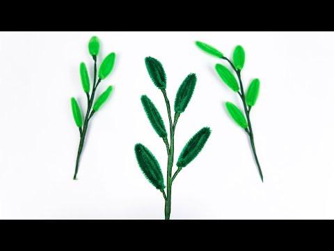 Beautiful Handmade Pipe Cleaner Leaves 