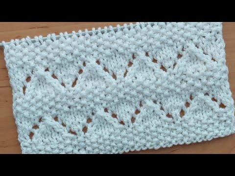 Красивый узор спицами для жилета, кардигана. Красивый узор спицами для жилета, кардигана.