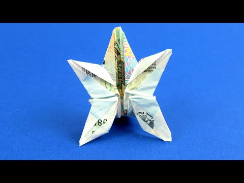Как сделать звезду из денег. Манигами звезда