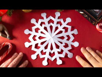 ✂️ Как Легко и Быстро Сделать Снежинку из Бумаги ❄️❤️ Зимние Поделки своими руками