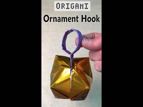 Origami Ornament Hook #shorts Origami Ornament Hook #shorts