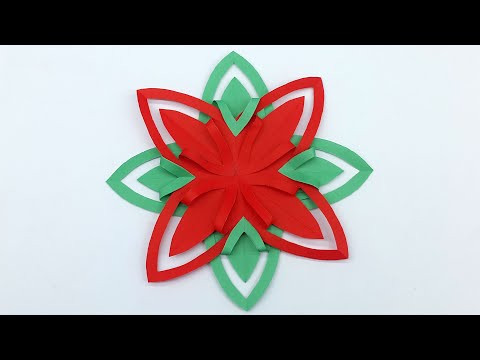 Paper Cutting Snowflakes ❄️ How to Make Paper Snowflake