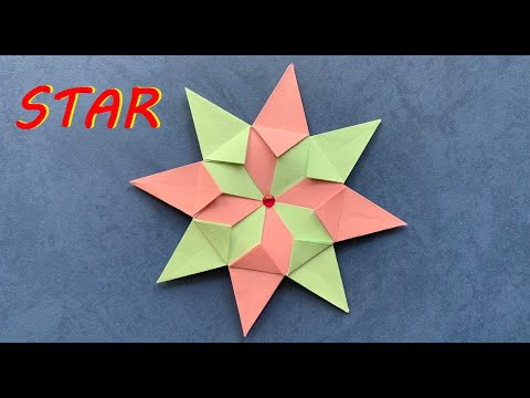 Origami paper star | Зірка орігамі з паперу Origami paper star | Зірка орігамі з паперу