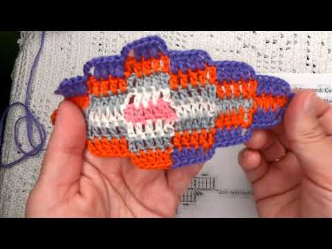 УЗОР для ПЛЕДА из Остаточков пряжи, Вязание КРЮЧКОМ по СХЕМЕ , crochet baby blanket ( узор № 369) УЗОР для ПЛЕДА из Остаточков пряжи, Вязание КРЮЧКОМ по СХЕМЕ , crochet baby blanket ( узор № 369)