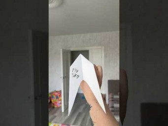 Threw a Paper Plane 86ft Indoors&hellip; My Mom Is Still Screaming #origami #diy #airplane #paperplane