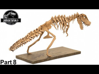 Origami Tyrannosaurus Rex skeleton tutorial 4K (Issei Yoshino) part 8 折り紙 ティラノサウルス Jurassic World