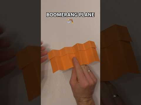 HOW TO MAKE FLYING BOOMERANG PLANE ORIGAMI | EASY PAPER BOOMERANG PLANE DIY