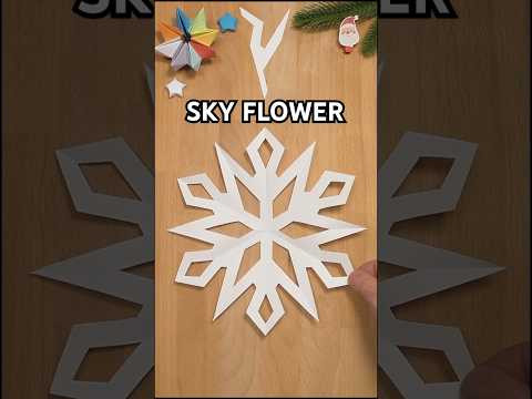 HOW TO MAKE A SKY FLOWER SNOWFLAKE OUT OF PAPER | CAPTIVATING BEST SCHOOL PROJECT INCLART #paper HOW TO MAKE A SKY FLOWER SNOWFLAKE OUT OF PAPER | CAPTIVATING BEST SCHOOL PROJECT INCLART #paper
