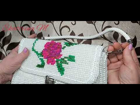 Женская сумочка клатч из бусин. Авторская работа. Женская сумочка клатч из бусин. Авторская работа.