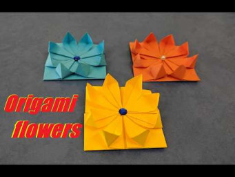 Квіти з паперу орігамі | Origami paper flowers