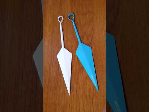 Origami Kunai Knife #shorts Origami Kunai Knife #shorts