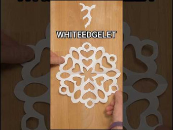 WHITEEDGELET SNOWFLAKE ❄️ | EASY CHRISTMAS DIY PAPERCRAFT | INCLART