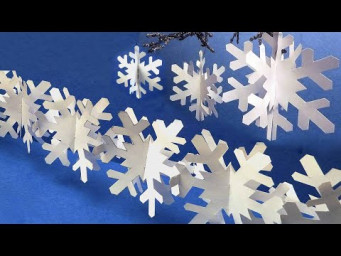 Три идеи новогоднего декора из объемных 3D снежинок. DIY Christmas Decoration