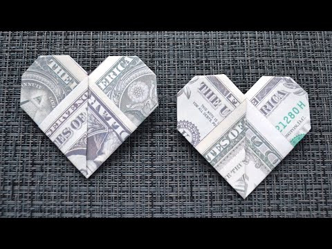 Easy MONEY HEART | Nice Dollar Origami | Gift for Valentine's Day | Tutorial DIY by NProkuda Easy MONEY HEART | Nice Dollar Origami | Gift for Valentine's Day | Tutorial DIY by NProkuda