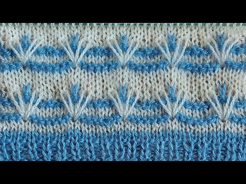 Нежный узор спицами для детской кофточки, свитера. Нежный узор спицами для детской кофточки, свитера.