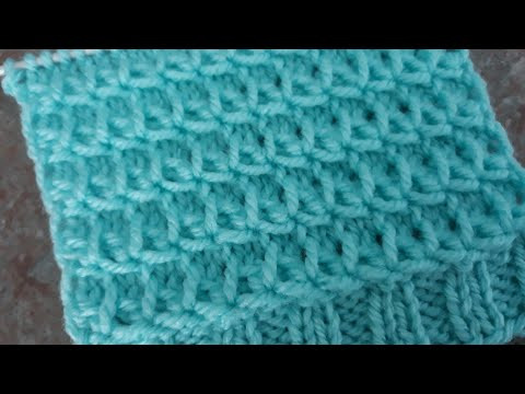 Супер лёгкий узор спицами для детской кофточки, свитера.