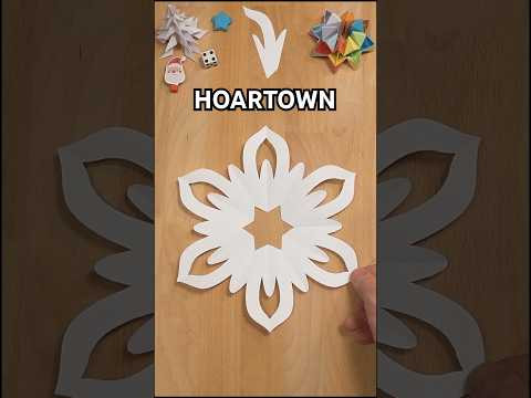 HOW TO CUT A HOARTOWN SNOWFLAKE STEP BY STEP | CAPTIVATING BEST SCHOOL PROJECT INCL ART HOW TO CUT A HOARTOWN SNOWFLAKE STEP BY STEP | CAPTIVATING BEST SCHOOL PROJECT INCL ART