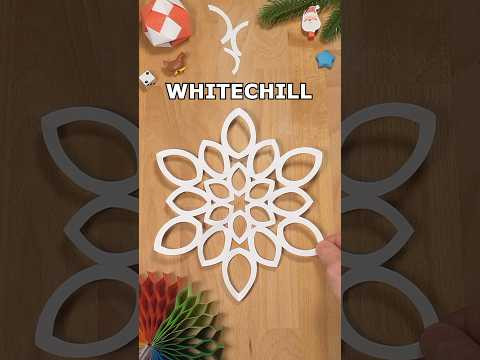 HOW TO MAKE WHITECHILL SNOWFLAKES | TOP CHRISTMAS DECOR IDEAS inclArt