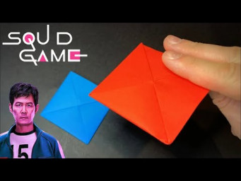 How To Make Squid Game Ddakji from A4 Paper | DIY Ddakji Tutorial 