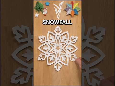 HOW TO MAKE A SNOWFLAKE SNOWFALL OUT OF PAPER | CHRISTMAS DECORATION IDEAS INCLART HOW TO MAKE A SNOWFLAKE SNOWFALL OUT OF PAPER | CHRISTMAS DECORATION IDEAS INCLART