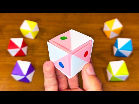 How To Make Paper Fortune Teller Dice - EASY Origami How To Make Paper Fortune Teller Dice - EASY Origami