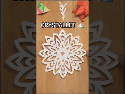 HOW TO CUT PAPER SNOWFLAKE CRYSTALLET TUTORIAL | CHRISTMAS DECORATION IDEAS INCL ART #coolidea HOW TO CUT PAPER SNOWFLAKE CRYSTALLET TUTORIAL | CHRISTMAS DECORATION IDEAS INCL ART #coolidea