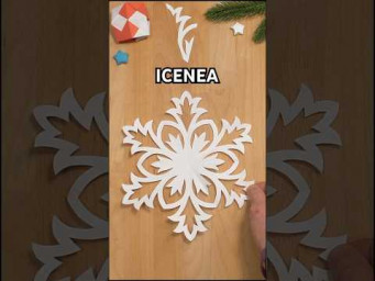 BEAUTIFUL PAPER ICENEA SNOWFLAKE | BEST CHRISTMAS DECOR IDEAS INCL ART #diy