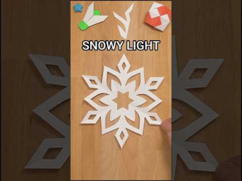 PAPER SNOWFLAKE SNOWY LIGHT TUTORIAL |  BEST CHRISTMAS DECOR IDEAS INCL ART
