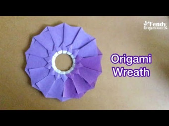 Origami Wreath/ Paper Garland 折纸花环