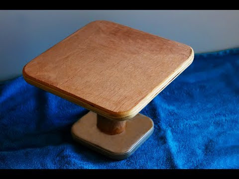 Wooden Cake Stand. Homemade Cake Stand made of wood and plywood Wooden Cake Stand. Homemade Cake Stand made of wood and plywood