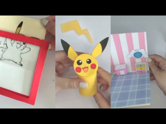 DIY How to make Pikachu Paper Toys & More