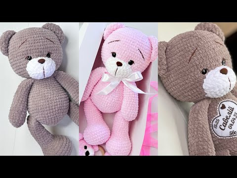 Вязаный мишка крючком // 42 см // мастер-класс // Часть 1 Вязаный мишка крючком // 42 см // мастер-класс // Часть 1