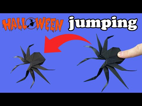 How to Make a Paper Spider that Jumps Halloween | Origami Halloween Spider Paper Crafts How to Make a Paper Spider that Jumps Halloween | Origami Halloween Spider Paper Crafts