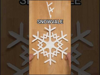 SIMPLE SNOWFLAKE SNOWVALE PAPER CUTTING | HOW TO MAKE A SNOWFLAKE OUT OF PAPER ❄ INCLART