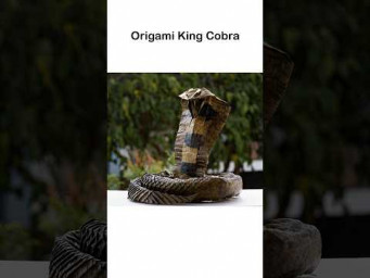 Origami KING COBRA in a minute #shorts