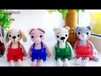 Амигуруми: схема Малыши в шортиках. Игрушки вязаные крючком - Free crochet patterns.