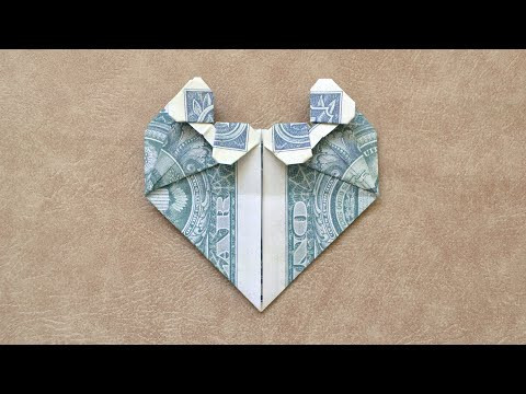 My MONEY HEART with two bows | Dollar Origami for Valentine's Day | Tutorial DIY by NProkuda My MONEY HEART with two bows | Dollar Origami for Valentine's Day | Tutorial DIY by NProkuda