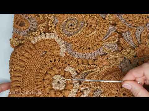 Уникальная Красота в технике Фриформ/Вязание крючком/Подробный МК в ссылке под видео Уникальная Красота в технике Фриформ/Вязание крючком/Подробный МК в ссылке под видео
