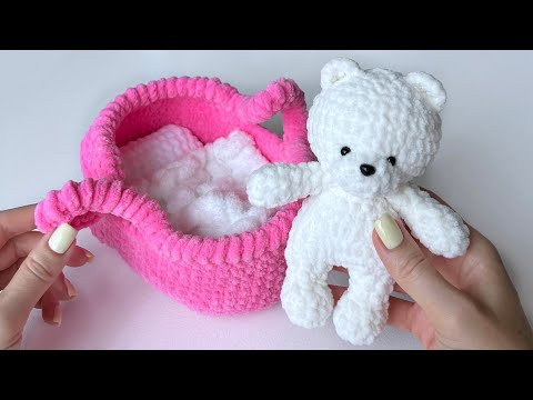 Люлька крючком для маленького мишки Люлька крючком для маленького мишки