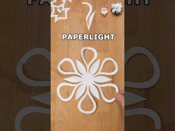 HOW TO CUT A PAPERLIGHT TRADITIONAL SNOWFLAKE OUT OF PAPER ❄ INCLART